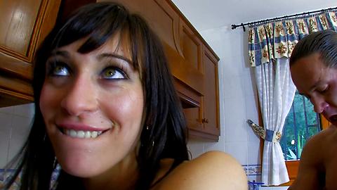 Petite french girl loves spanish stud
